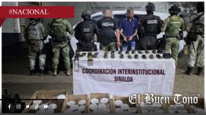 Detienen a dos personas y aseguran 75 artefactos explosivos en Sinaloa