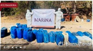MARINA INHABILITA SEGUNDO MAYOR NARCOLABORATORIO DEL SEXENIO; ASEGURA MÁS DE 16 TONELADAS DE METANFETAMINA