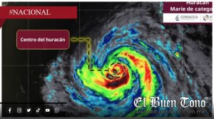 Huracán “Marie” se intensifica a categoría 2 y provoca cierre de puertos en México