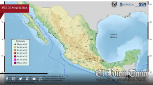 Sismo de magnitud 4.0 se registra al oeste de Alvarado