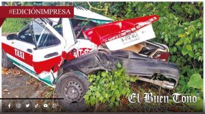 AU EMBISTE A TAXI; sobre la carretera federal 129
