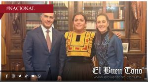 Elvis Guerra, diseñadora muxe de Oaxaca, se reúne con Sheinbaum tras denunciar ataque y amenazas