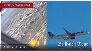 Motor de avión de Volaris se incendia tras despegar de Las Vegas