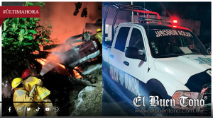 Incendio consume humilde vivienda junto al Panteón San Pedro en Tierra Blanca