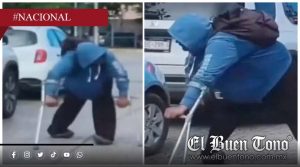 Exhiben a hombre que fingía una discapacidad para pedir dinero en Cancún