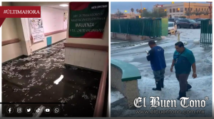 TORMENTA CON GRANIZO INUNDA HOSPITAL DEL IMSS; 178 PACIENTES PERMANECEN BAJO ATENCIÓN