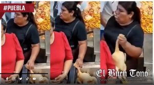 VIDEO|Mujer es captada llevándose un pollo entero de un mercado