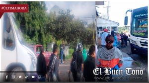BLOQUEAN LA FEDERAL 150 EN OJO ZARCO; EXIGEN A LIBNI ZURIEL REPARAR LA CARRETERA ORIZABA-TEHUACÁN