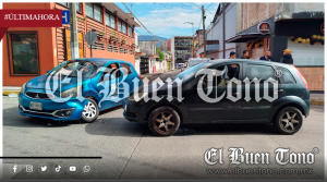 CHOQUE ENTRE DOS VEHÍCULOS DEJA DAÑOS MATERIALES EN SAN JOSÉ
