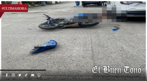 MOTOCICLISTA RESULTA LESIONADO TRAS CHOCAR CONTRA CAMIONETA EN TIERRA BLANCA