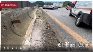 Choque contra muro y salida de camino provocan cierre parcial en la autopista Orizaba-Ciudad Mendoza