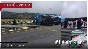 Vuelca tráiler y salen ratas; Guardia Nacional sin mover un dedo