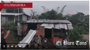 Bomberos atienden incendio en vivienda de Margarita Morán bajo la lluvia