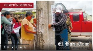 Buscadoras pegan fichas de allegados; en sitios de Paso del Macho